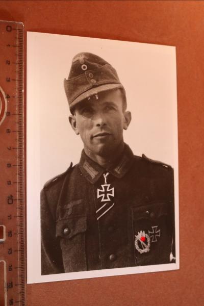 Portrait mir unbekannter Ritterkreuzträger - neuzeitlicher Abzug